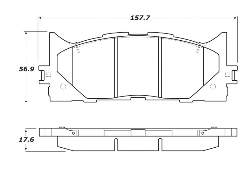 Stoptech 308.12930 | StopTech Street Brake Pads Lexus ES350, Front; 2007-2015