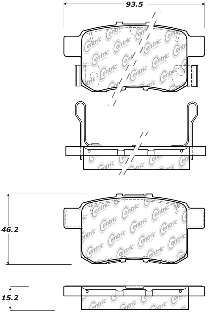 Stoptech 309.14510 | StopTech Sport Brake Pads Acura TSX, Rear; 2011-2014