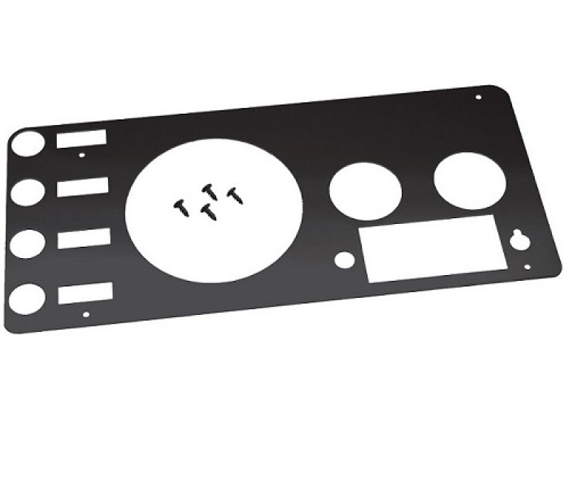 Kentrol 50412 | 76-86 Jeep CJ Gauge Cover - Powdercoat Black; 1976-1986