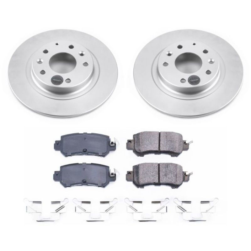 PowerStop crk7741 | Power Stop 16-18 Mazda CX-3 Rear Z17 Evolution Geomet Coated Brake Kit; 2016-2018