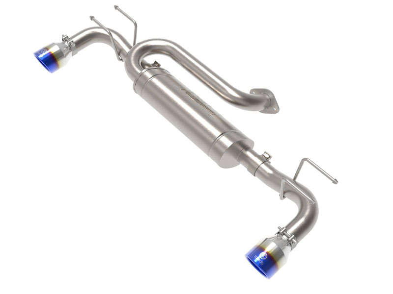 aFe 49-37023-l | 19-22 Mazda 3 L4 2.5L Takeda 3in to 2-1/2in 304 SS Axle-Back Exhaust w/ Blue Flame Tip; 2019-2022