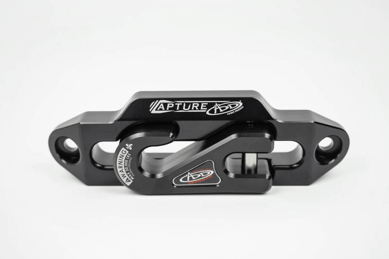 Addictive Desert Designs AC99157590NA | 1-5/16in Winch Fairlead Plate w/ Recessed Round End Hook - Black