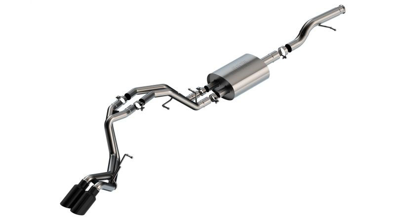 Borla 140854bc | 21-22 Chevrolet Tahoe .3L V8 AT 2/4WD Touring Cat-Back Exhaust (Black Chrome); 2021-2022