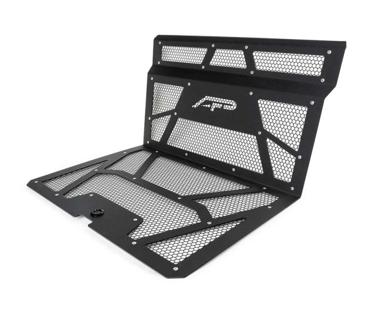 Agency Power aprzr111fmbmmblk | 14-18 Polaris RZR XP 1000 / XP Turbo Vented Engine Cover - Matte Black/Matte Black Mesh; 2014-2018