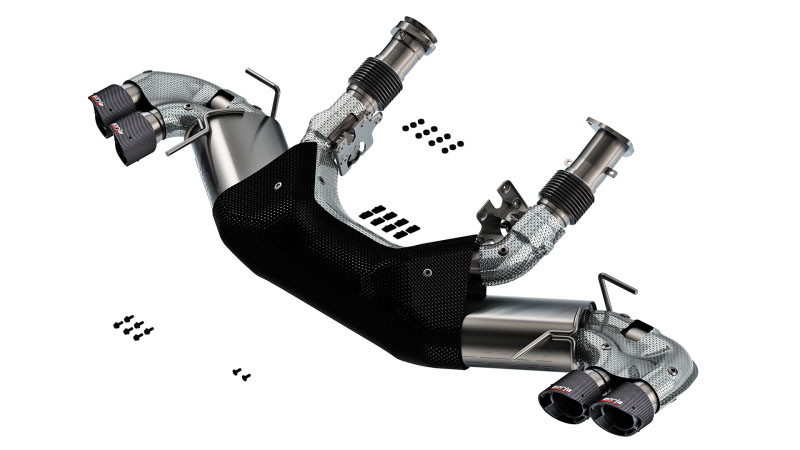 Borla 140840cf | 20-24 Chevy Corvette 6.2L V8 AT w/o NPP 3in S-Type Catback Exhaust - Carbon Fiber Tips; 2020-2024