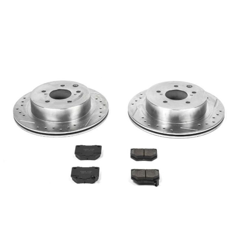 PowerStop k666 | Power Stop 89-96 Nissan 300ZX Rear Z23 Evolution Sport Brake Kit; 1989-1996