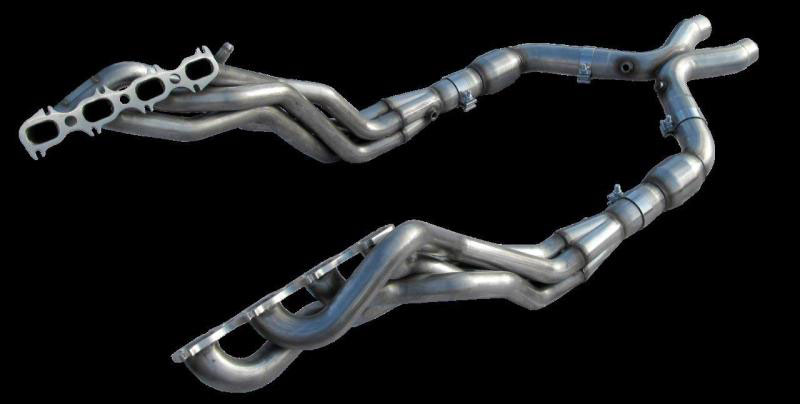 American Racing Headers MTSH5-11178300LSWC | Mustang Shelby GT500 Long System: 1 7/8in x 3in Headers, 3in X-Pipe With Cats; 2011-2022