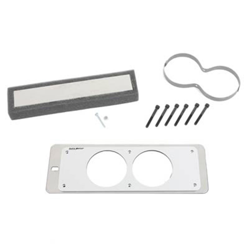 AutoMeter 50105 | Autometer Mounting Solutions Gauge Mount Gauge Cage Dual 2-5/8in Silver 87-93 Ford Mustang; 1987-1993