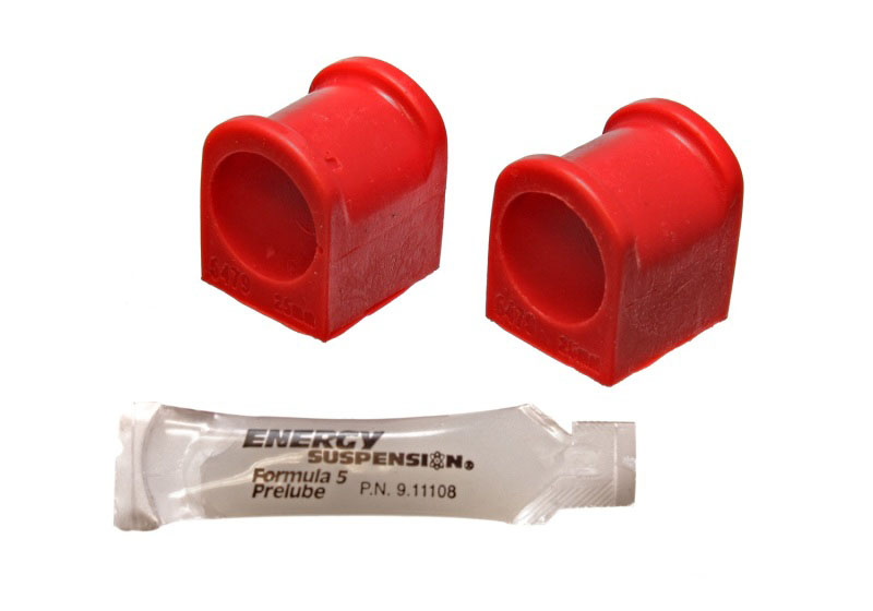 Energy Suspension 4.5168r | 97-01 Ford Escort/ZX2 Red 25mm Front Sway Bar Bushing Set; 1997-2001