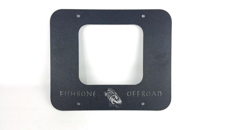 Fishbone Offroad fb31058 | 97-06 Jeep Wrangler TJ Tailgate Plate - Black Textured Powercoat Aluminum; 1997-2006