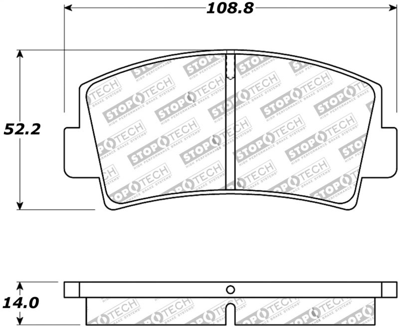 Stoptech 309.00760 | StopTech Sport Brake Pads Mazda RX-7, Front; 1979-1985