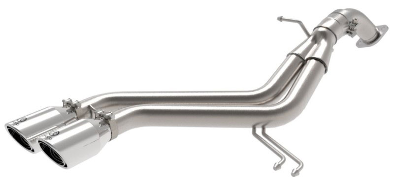 aFe 49-37019-p | Takeda 13-17 Hyundai Veloster L4-1.6L 2-1/2in 304 SS Axle-Back Exhaust w/ Polished Tips; 2013-2017