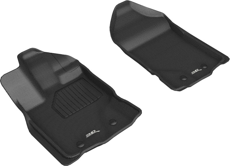 3D Maxpider l1fr12211509 | 3D MAXpider 2019-2020 Ford Ranger Kagu 1st Row Floormat - Black; 2019-2022