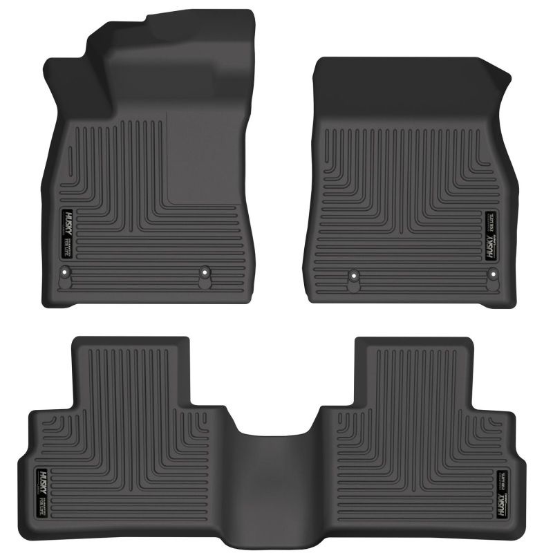 Husky Liners 95061 | 20-21 Nissan Sentra Front & 2nd Seat Floor Liners - Black; 2020-2021