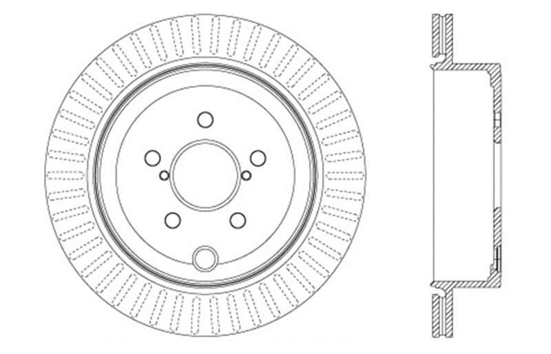 Stoptech 127.47031R | StopTech Scion FR-S Sport Drilled/Slotted Rotor, Rear Right; 2013-2016