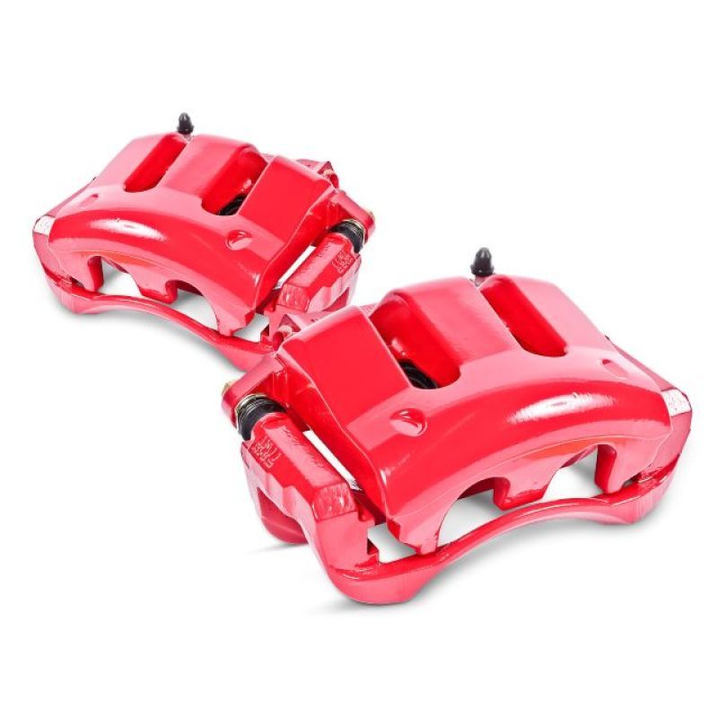 PowerStop s7104 | Power Stop 13-18 Acura RDX Front Red Calipers w/Brackets - Pair; 2013-2018