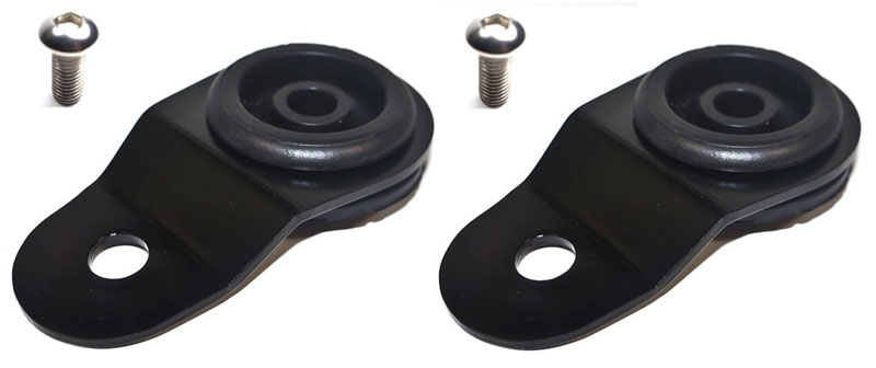 Torque Solution ts-ev-009ic | Radiator Mount Combo with Inserts (Black) : Mitsubishi Evolution 7/8/9; 2005-2006