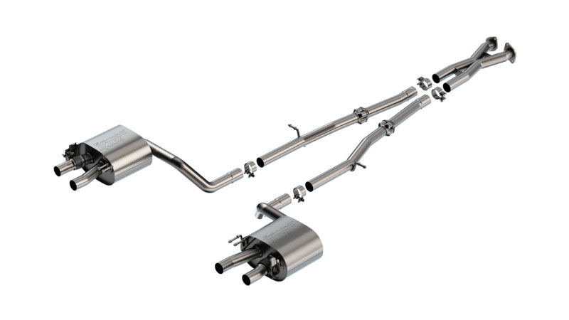 Borla 140936 | 22-23 Kia Stinger 3.3L V6 Turbo 2.25in Pipe Dia Dual Split Rear Exit S-Type Cat-Back Exhaust; 2022-2023