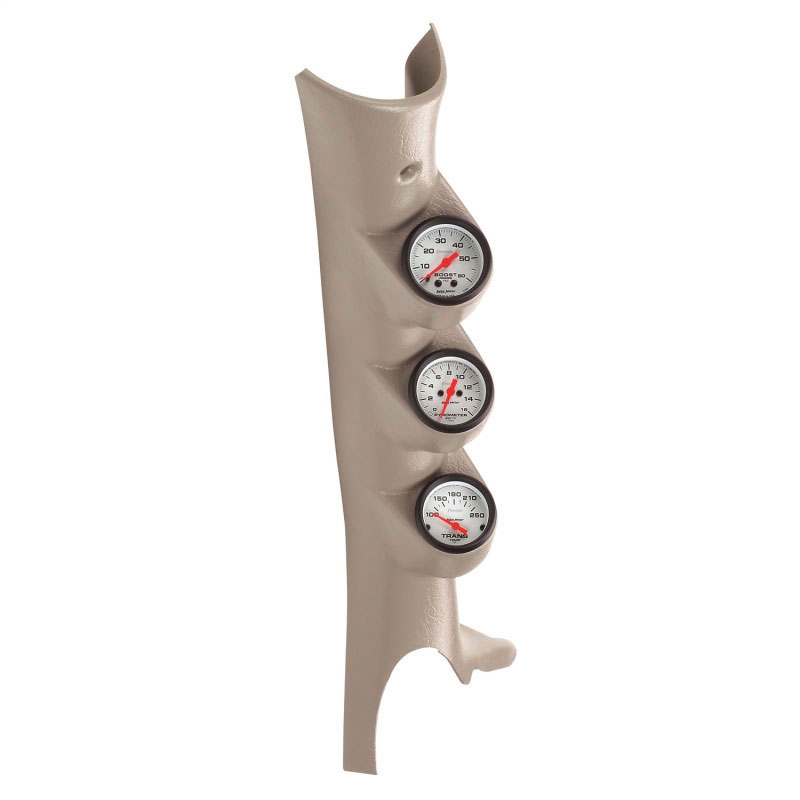 AutoMeter 7098 | Autometer 03-09 Dodge Ram Taupe Triple Pillar Phantom Gauge Kit; 2003-2009