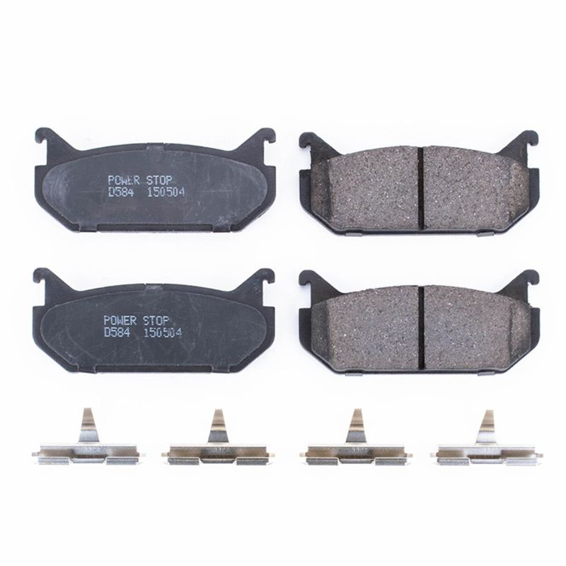 PowerStop 17584 | Power Stop 93-97 Ford Probe Rear Z17 Evolution Ceramic Brake Pads w/Hardware; 1993-1997