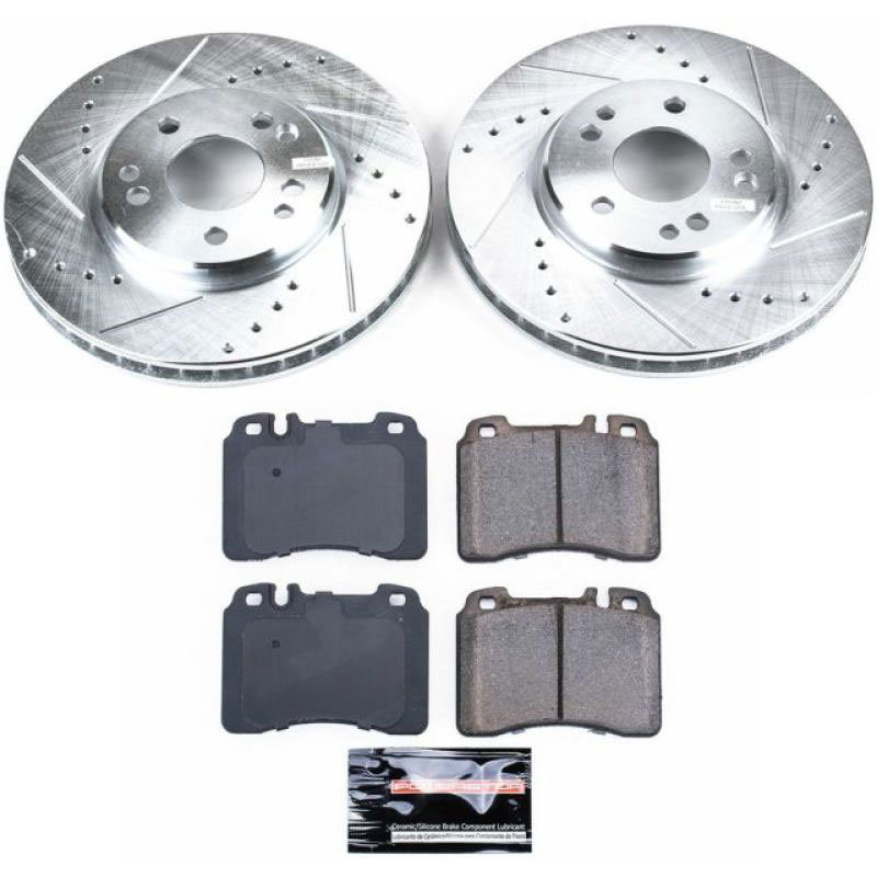 PowerStop k6337 | Power Stop 90-93 Mercedes-Benz 300SL Front Z23 Evolution Sport Brake Kit; 1990-1993