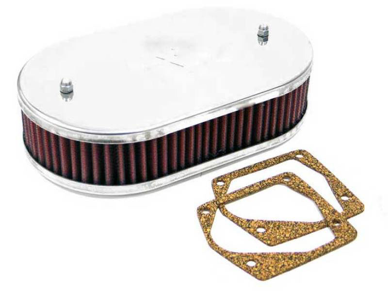 K&N Engineering 569025 | K&N Custom Racing Assembly Bolt On Oval 6-8 Air Filter 2.188in Height 5.125 ID 3.156in Flange