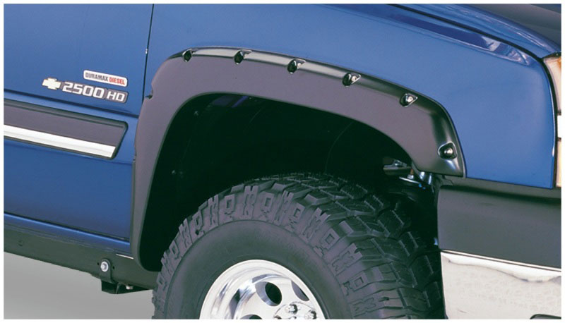 Bushwacker 40059-02 | 07-07 Chevy Silverado 1500 Classic Fleetside Pocket Style Flares 2pc - Black; 2007-2007