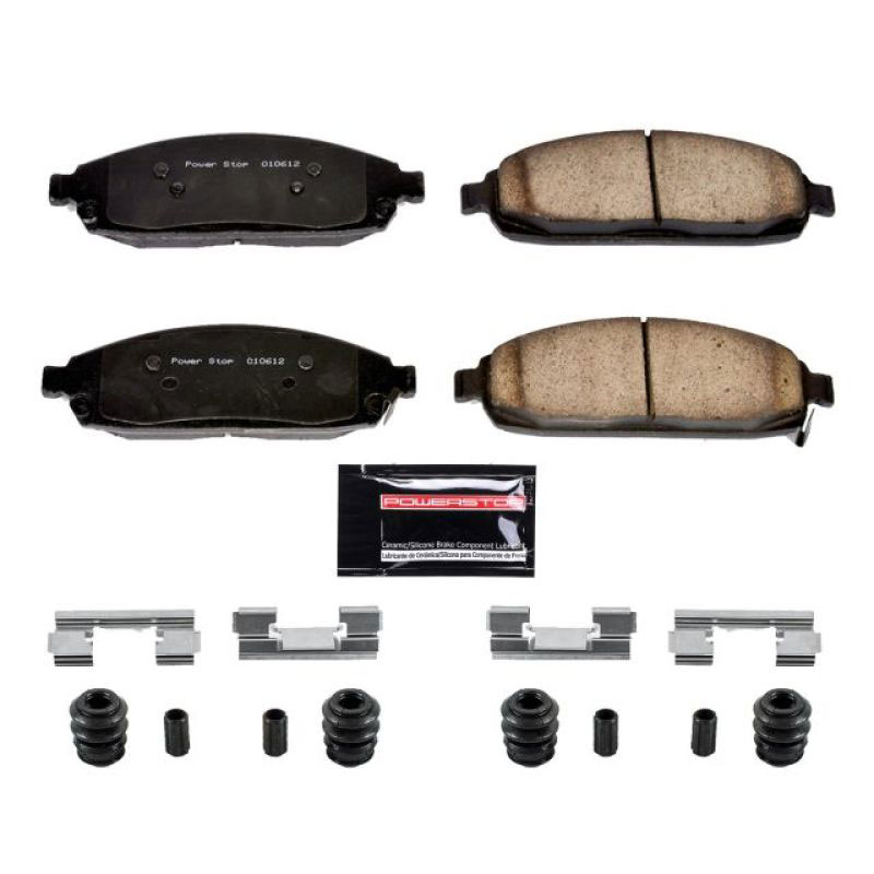 PowerStop z23-1080 | Power Stop 06-10 Jeep Commander Front Z23 Evolution Sport Brake Pads w/Hardware; 2006-2010