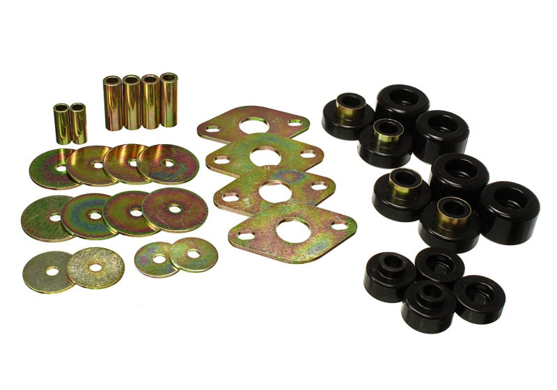 Energy Suspension 84112g | 01-04 Toyota Tacoma Prerunner Body Bushing Mount Set - Black; 2001-2004