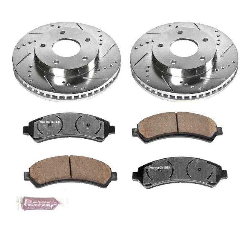 PowerStop k2004-36 | Power Stop 97-05 Chevrolet Blazer Front Z36 Truck & Tow Brake Kit; 1997-2005