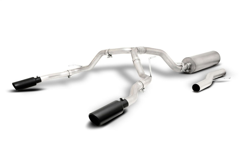 Gibson 65695b | 21-22 Chevy Suburban 5.3L 2.5in Cat-Back Dual Split Exhaust System Stainless - Black Elite; 2021-2022