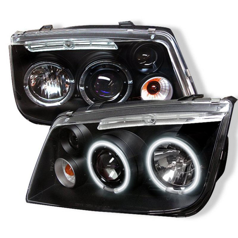 SPYDER 5012210 | Spyder Volkswagen Jetta CCFL LED Projector Headlights - Black - (PRO-YD-VJ99-CCFL-BK); 1999-2005