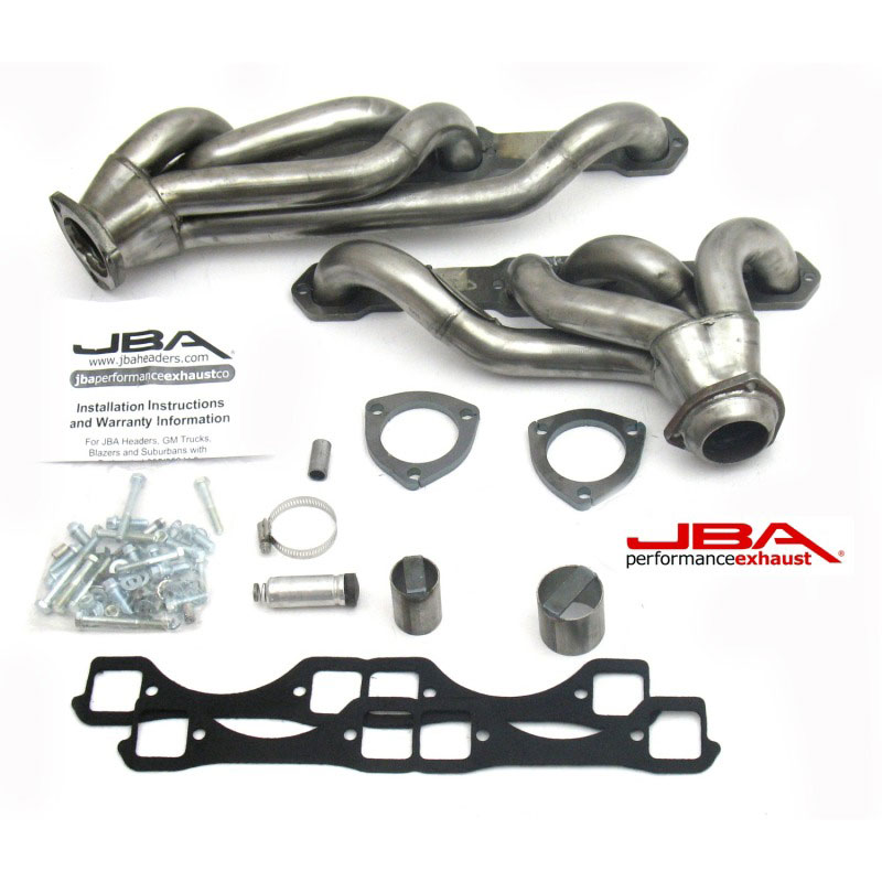 JBA 1830s-6 | 65-86 GM Truck 265-400 Carbureted w/A.I.R. 1-5/8in Primary Raw 409SS Cat4Ward Header; 1965-1986