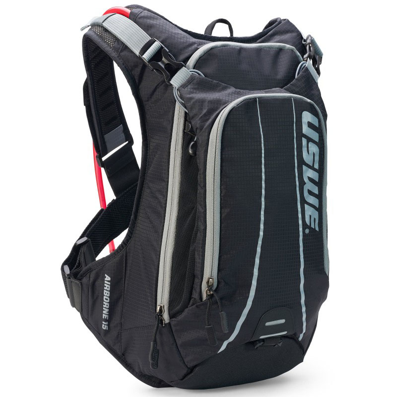 USWE 2151915 | Airborne MTB Hydration Pack 15L - Black/Grey