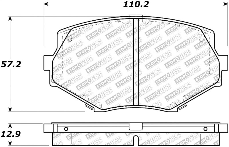 Stoptech 305.06350 | StopTech Street Select Brake Pads Mazda Miata, Front; 1994-2000