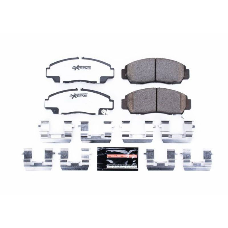 PowerStop z26-787 | Power Stop 01-03 Acura CL Front Z26 Extreme Street Brake Pads w/Hardware; 2001-2003