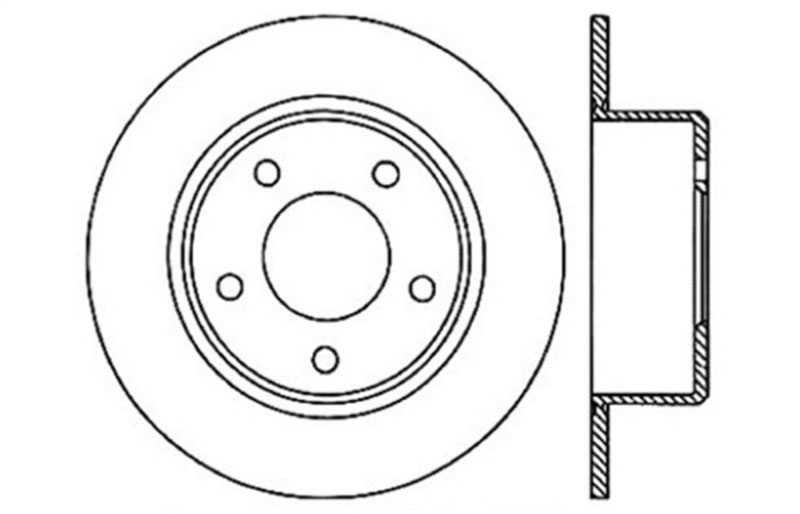 Stoptech 127.63060L | StopTech Chrysler 300 Sport Drilled/Slotted Rotor, Rear Left; 2005-2017