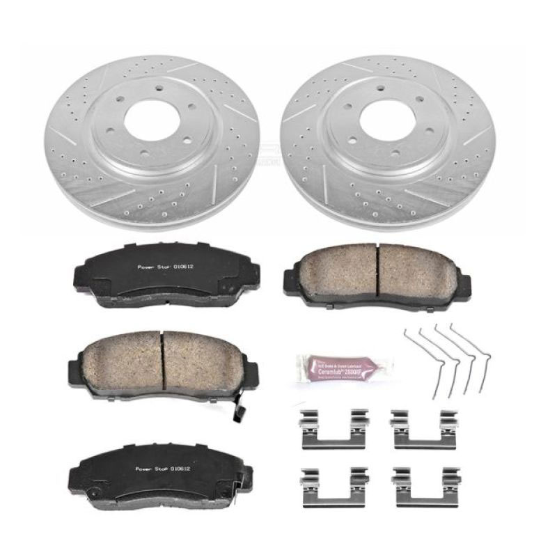 PowerStop k5821 | Power Stop 12-15 Nissan Armada Front Z23 Evolution Sport Brake Kit; 2012-2015