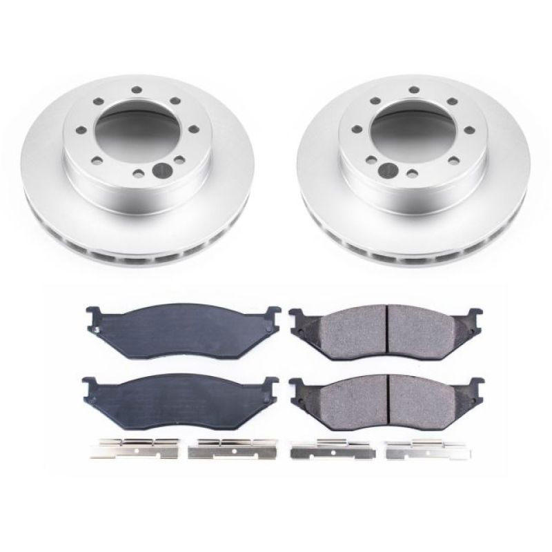 PowerStop crk5185 | Power Stop 2002 Ford E-550 Super Duty Front Z17 Evolution Geomet Coated Brake Kit