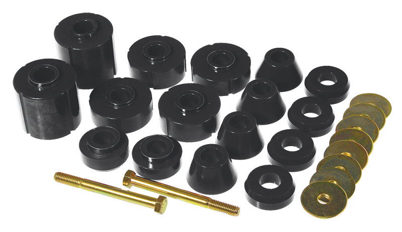 Prothane 7-135-BL | 75-79 GM 1/2 / 3/4 / 1T 2/4wd Body Mount - Black; 1975-1979