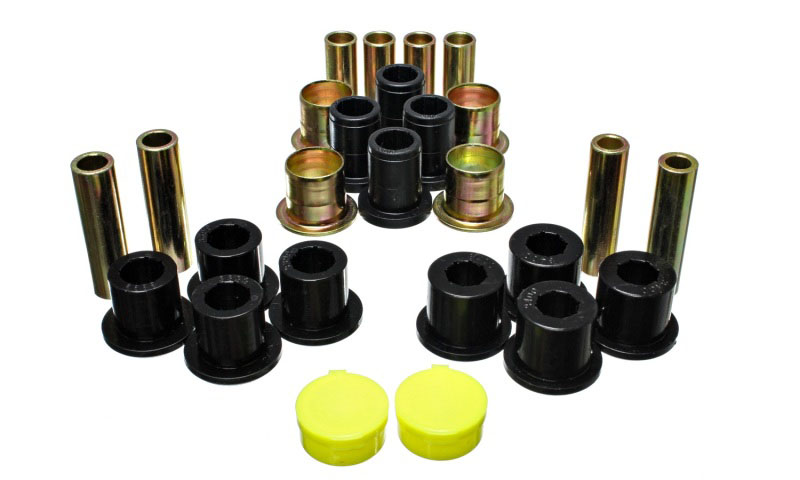 Energy Suspension 5.3139g | 87-04 Dodge Dakota / 98-03 Durango 4WD Black Front End Control Arm Bushing Set; 1987-2004