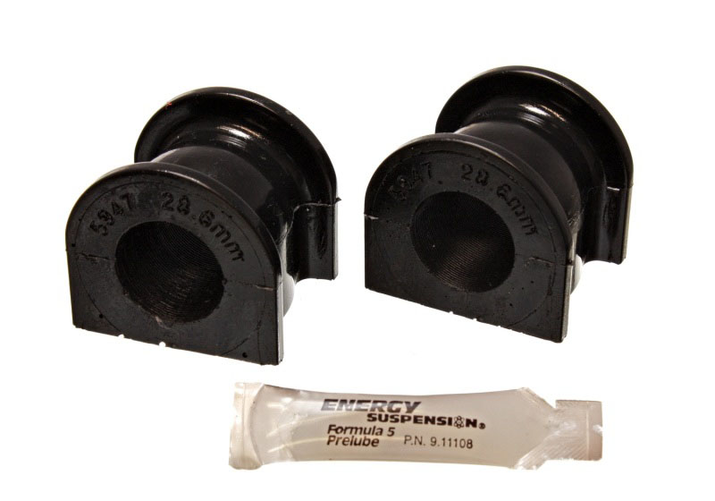 Energy Suspension 16.5139g | 00-09 Honda S2000 Black 28.2mm Front Sway Bar Bushing Set; 2000-2009