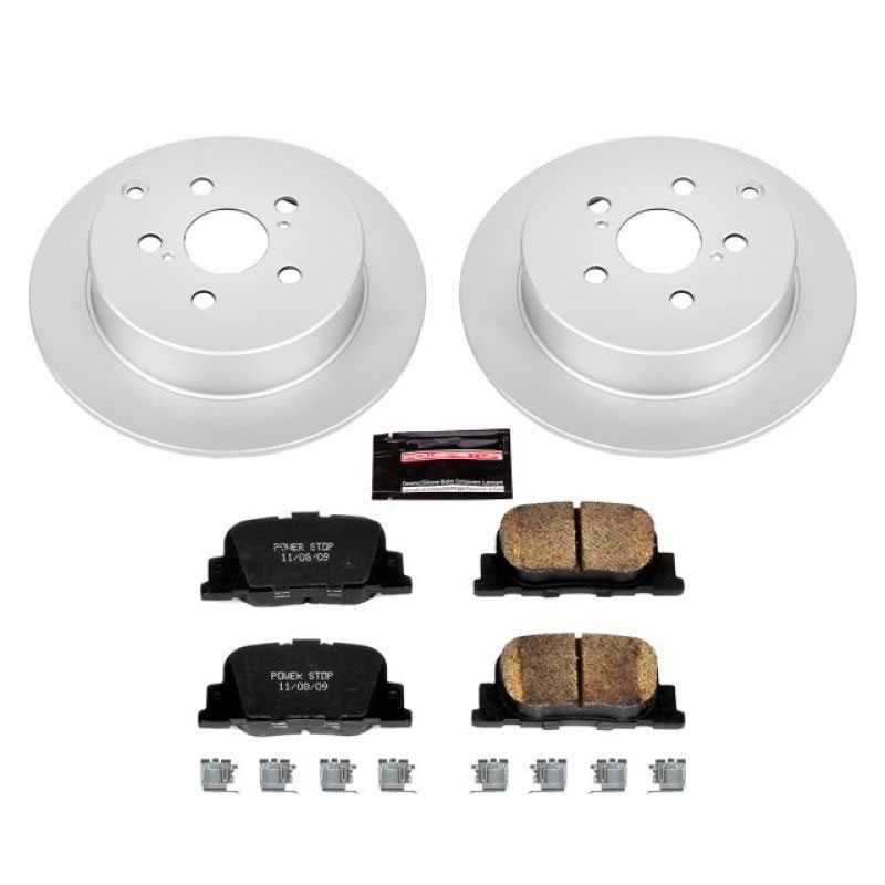 PowerStop crk2319 | Power Stop 05-10 Scion tC Rear Z17 Evolution Geomet Coated Brake Kit; 2005-2010