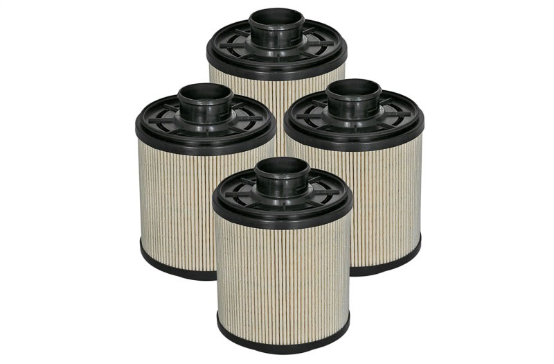 aFe 44-FF014E-MB | Pro GUARD D2 Fuel Filter 11-17 Ford Diesel Trucks V8 6.7L (td) (4 Pack); 2011-2017