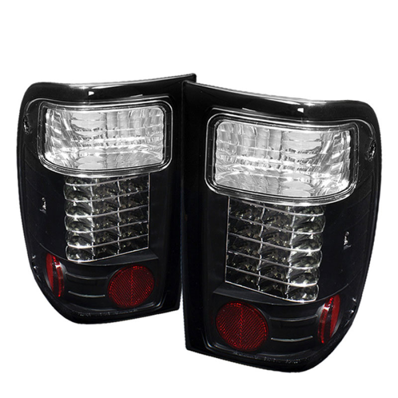 SPYDER 5003836 | Spyder Ford Ranger LED Tail Lights - Black - (ALT-YD-FR98-LED-BK); 2001-2005