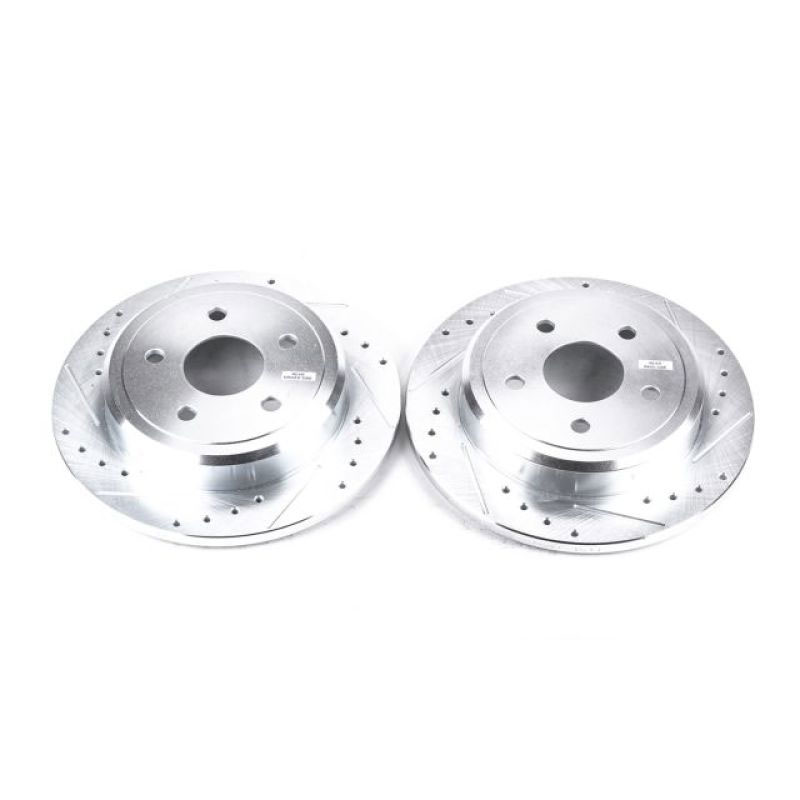 PowerStop ar8793xpr | Power Stop 06-10 Jeep Commander Rear Evolution Drilled & Slotted Rotors - Pair; 2006-2010