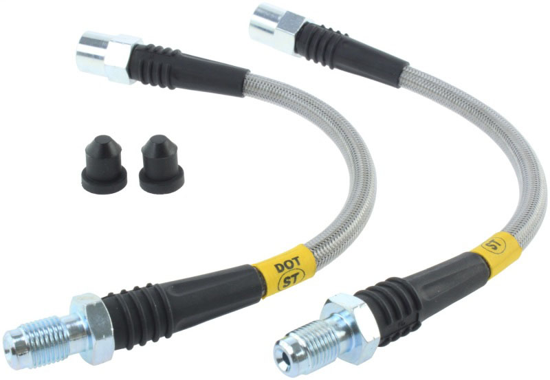 Stoptech 95034518 | StopTech 94-95 BMW 540i Stainless Steel Rear Brake Line Kit; 1994-1995