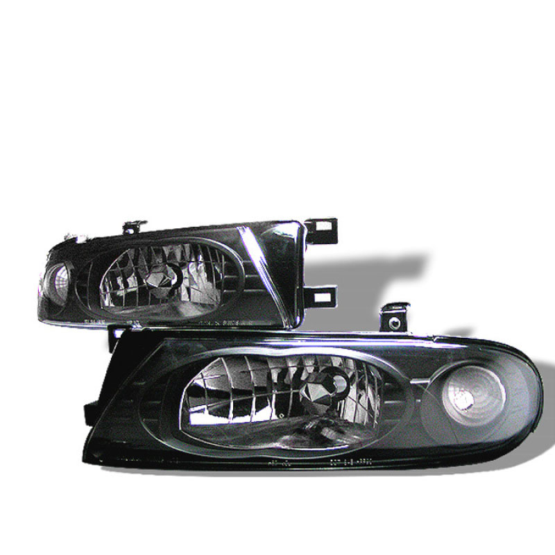 SPYDER 5012630 | Spyder Nissan Altima Crystal Headlights - Black - (HD-YD-NA93-BK); 1993-1997