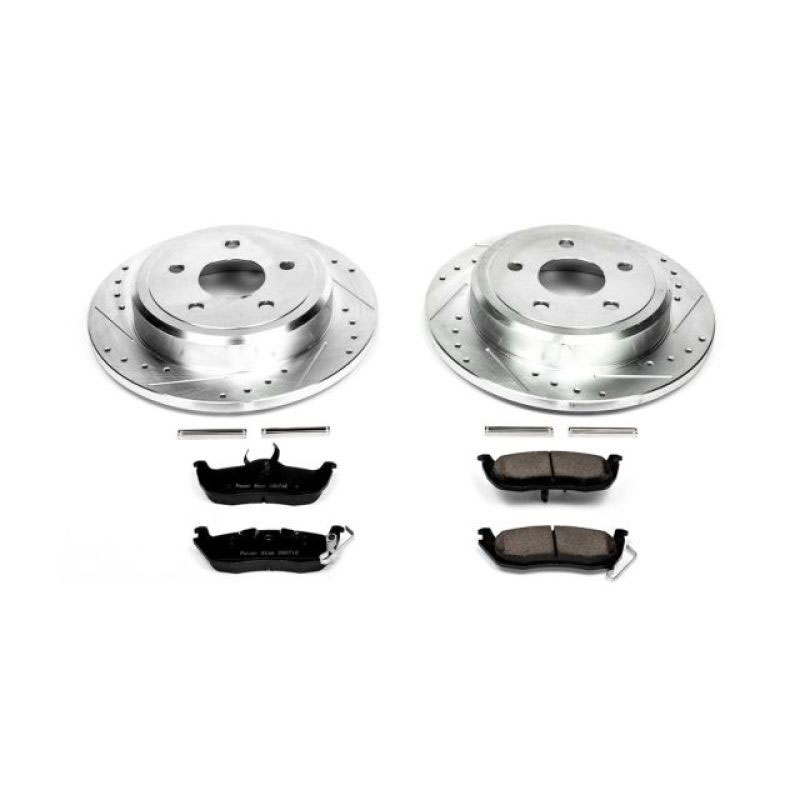 PowerStop k2221 | Power Stop 06-10 Jeep Commander Rear Z23 Evolution Sport Brake Kit; 2006-2010