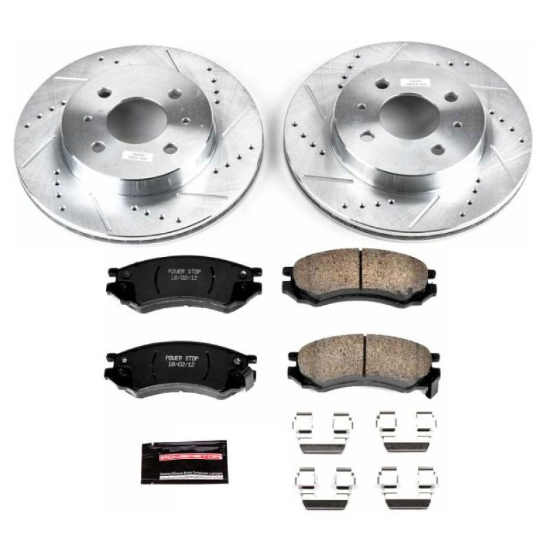 PowerStop k1515 | Power Stop 91-92 Saturn SC Front Z23 Evolution Sport Brake Kit; 1991-1992